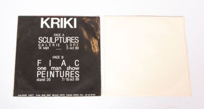 null KRIKI (né en 1965)

Lot composé de deux vinyles 45 tours de Kriki

"Peinsiqueur"...