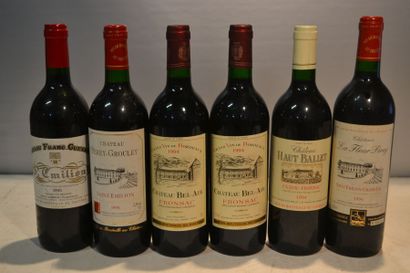 null Lot de 6 blles comprenant :		

1 Blle	CH. FRANC-GUEYROT	St Emilion	1995

1 Blle	CH....