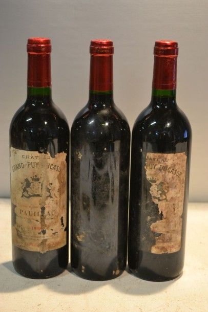 null 3 Blles	CH. GRAND PUY DUCASSE	Pauillac GCC 	1996

	Et.: 2 très déchirées, 1...