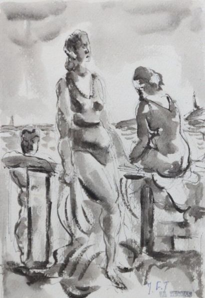 null THOMAS Jean-François (1894-1939)

Femmes en bord de mer

Encre sur papier

Cachet...