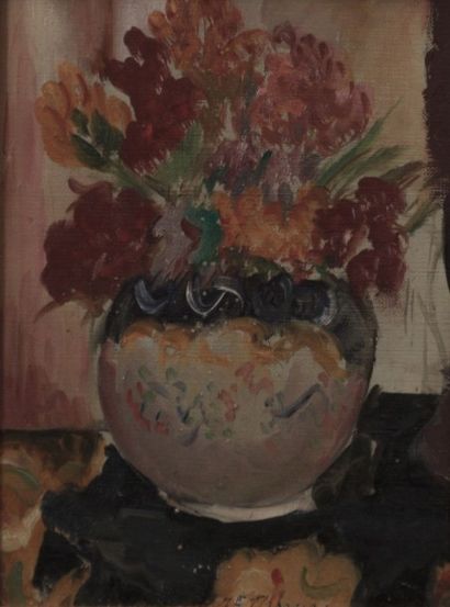 null THOMAS Jean-François (1894-1939)

Deux bouquet de fleurs 

Paire d'huiles sur...