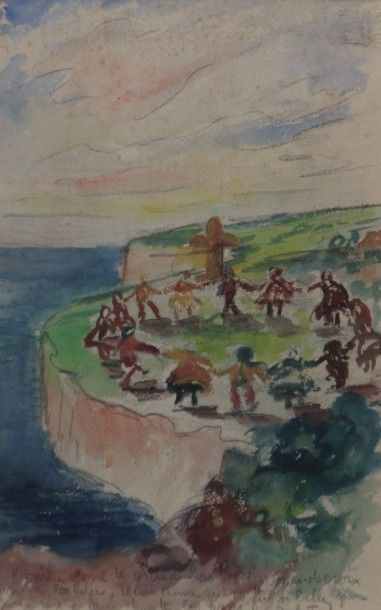 null THOMAS Jean-François (1894-1939)

Ronde sur la falaise 

Aquarelle et crayon...