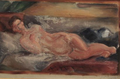 null THOMAS Jean-François (1894-1939)

Nue assis

Huile sur toile marouflée sur carton

Signée...