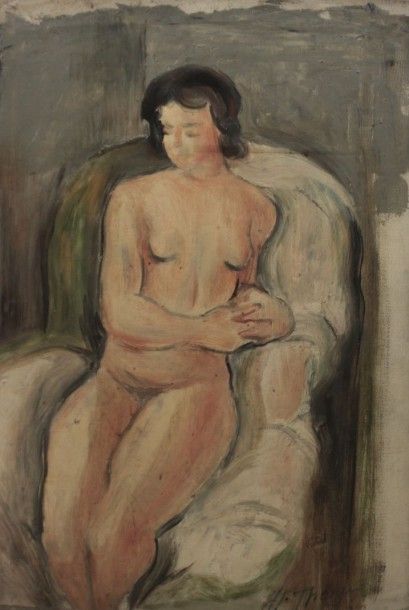 null THOMAS Jean-François (1894-1939)

Nue assis

Huile sur toile marouflée sur carton

Signée...