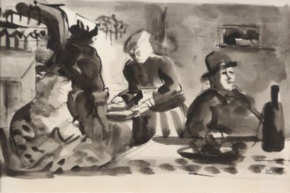 null THOMAS Jean-François (1894-1939)

Le repas

Encre sur papier

Cachet d'atelier...