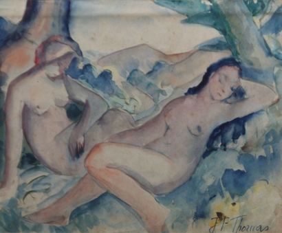 null THOMAS Jean-François (1894-1939)

Nues allongées dans les bois

Aquarelle sur...