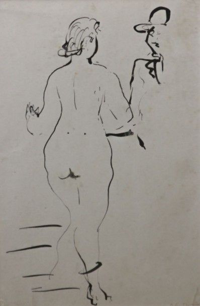 null THOMAS Jean-François (1894-1939)

Nue de dos

Encre sur papier

Signée en bas...