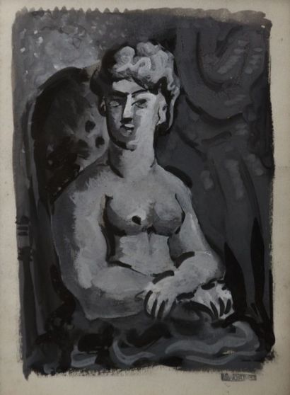 null THOMAS Jean-François (1894-1939)

Portrait de femme

Gouache sur papier

Cachet...