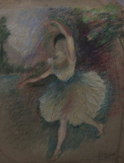 null THOMAS Jean-François (1894-1939)

Ballerine en tutu

Pastel sur papier

Signé...