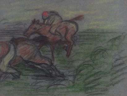 null THOMAS Jean-François (1894-1939)

Courses de chevaux

Paire de pastels sur papier

Signés...