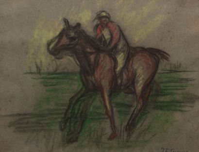 null THOMAS Jean-François (1894-1939)

Courses de chevaux

Deux pastels sur papier

Signés...