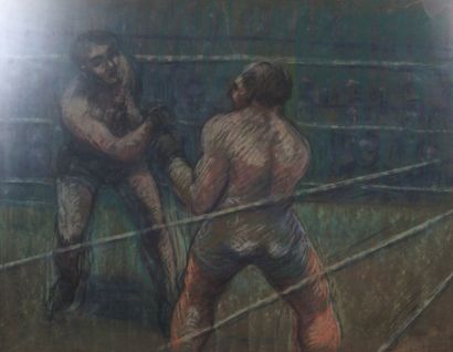 null THOMAS Jean-François (1894-1939)

Le combat de boxe

Pastel sur papier

Signé...