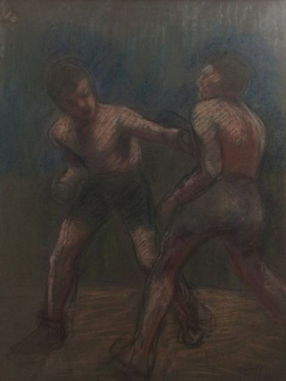 null THOMAS Jean-François (1894-1939)

Combat de boxe

Pastel sur papier

Signé en...
