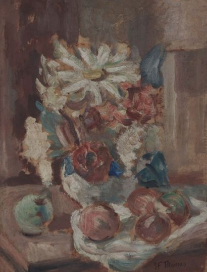 null THOMAS Jean-François (1894-1939)

Nature morte au bouquet de fleurs et fruits

Huile...