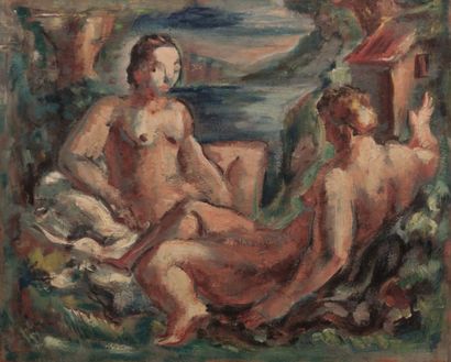 null THOMAS Jean-François (1894-1939)

Femmes nues au bord du lac

Huile sur panneau

Non...