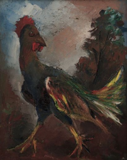 null THOMAS Jean-François (1894-1939)

Le coq

Huile sur panneau

Signée en bas à...
