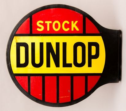 null Enseigne recto verso émaillée de forme ronde marquée "Stock Dunlop"

Art France...