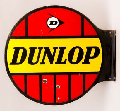 null Enseigne recto verso émaillée de forme ronde marquée Dunlop

Emaillerie Alsacienne...