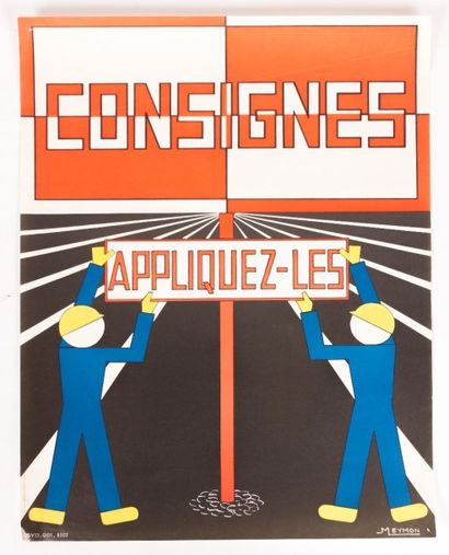 null Lot de sept affiches en couleurs la plupart de la SNCF illustrées d'après Durupt,...