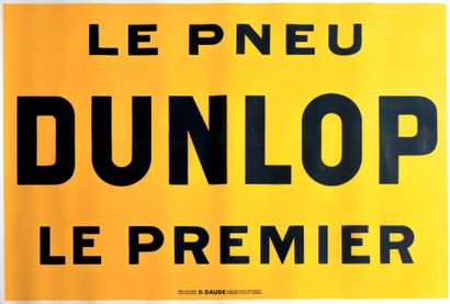 null Affiche en papier entoilée marquée "Le pneu Dunlop Le premier"

Imprimerie D.Daude...