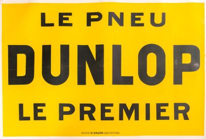 null Affiche en papier entoilée marquée "Le pneu Dunlop Le premier"

Imprimerie D.Daude...