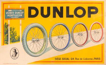 null Affiche en papier entoilée marquée "Touring Club de France - Don de Dunlop"

Imprimeries...