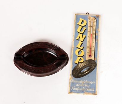 null Thermomètre glaçoïde en plastique et verre Dunlop marqué "Spitzenleistungen...