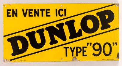 null Plaque émaillée de forme rectangulaire marquée "Dunlop Type 90" 

SA Email Koekelberg....