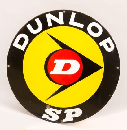 null Plaque émaillée de forme ronde marquée "Dunlop SP"

(manques, enfoncements,...
