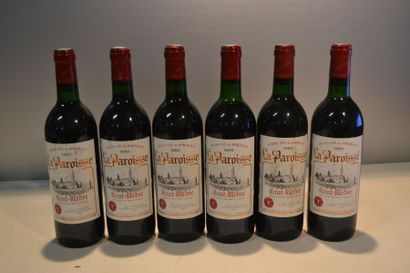 null 6 Blles	LA PAROISSE	Haut Médoc mise coop.	1989

	Et. à peine tachées. N : 2...