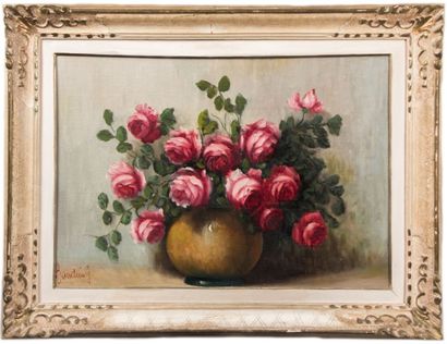 null BAUDIN G. (XXème siècle)

Bouquet de roses en pot

Huile sur toile marouflée...