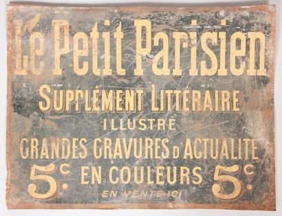null LE PETIT PARISIEN

Tôle lithographiée recto verso

(mauvais état)

37 x 50 ...