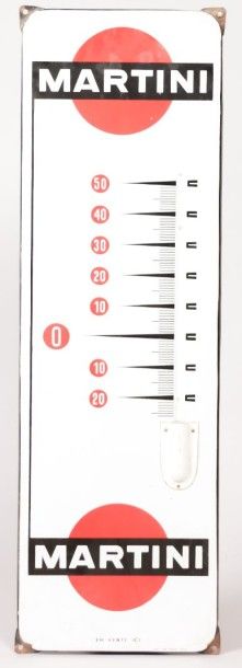 null MARTINI

Plaque émaillée à thermomètre (manquant)

(usures d'usage)

96 x 3...
