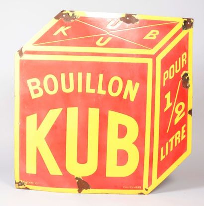 null BOUILLON KUB

Plaque émaillée à découpe en forme de cube

Email. Ed. Jean

(accidents,...