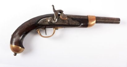 null Pistolet réglementaire modèle 1816, platine à corps plat marquée St Etienne...