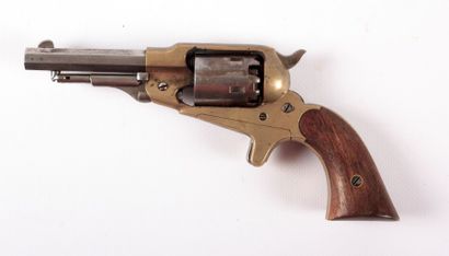 null revolver REMINGTON NEW MODEL POCKET 1863, bâti bronze, barillet acier à 5 chambres,...