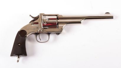 null Revolver MERWIN HULBERT simple action cal 44/40, finition nickelée, plaquettes...