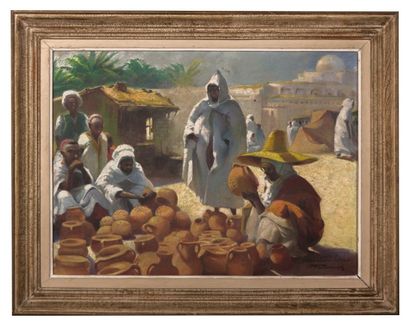 null FAUCONNIER F.F (XIX - XXème siècle)

Marchands de poterie à Tunis

Huile sur...