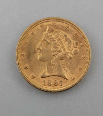 null Pièce de 5 dollars américain en or de 1897

Poids : 8,3 g