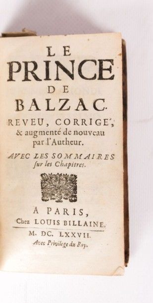 null BALZAC, Jean-Louis Guez de - Le Prince de Balzac, reveu, corrigé & augmenté...