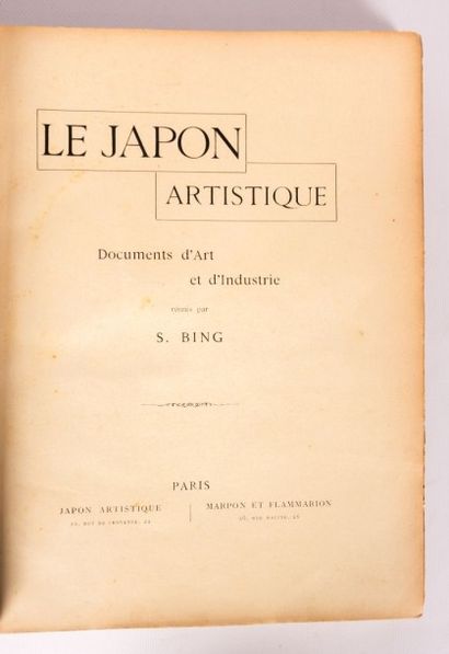 null Le Japon Artistique - Documents d'Art et d'Industrie réunis par S.Bing imprimé...