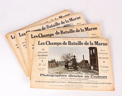 null Portfolios - Photo Couleurs - Les Champs de Bataille de la Marne N°1 à 12, 1915...