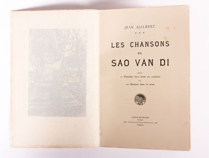 null AJALBERT Jean - Les Chansons de Sao Van Di - Paris, Louis Michaud SD - reliure...