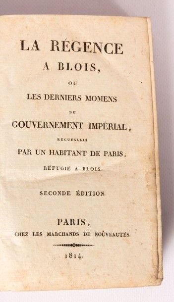 null [FABRY Jean Baptiste Germain] - La régence à Blois ou les derniers moments du...