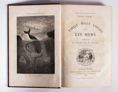null VERNE Jules - Vingt mille lieues sous les mers - Paris Bibliothèque d'éducation...
