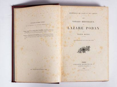 null MOUTON Eugène - Les voyages merveilleux de Lazare Poban - Paris Hachette et...