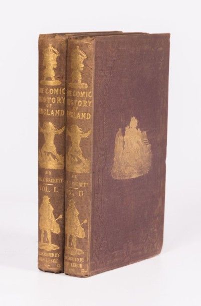 null A'BECKETT Gilbert Abbott - The Comic history of England - 1855 - reliure percaline...