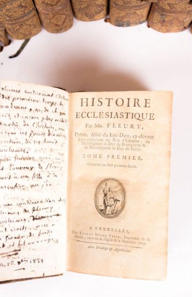 null FLEURY Abbé - Histoire ecclésiastique - Bruxelles Eugène Henry Fricx 1720 à...