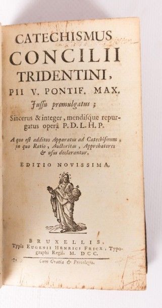null P.D.L.H.P. - Catechismus Concilii Tridentini, PII V PontiF Max - Bruxelles 1700...