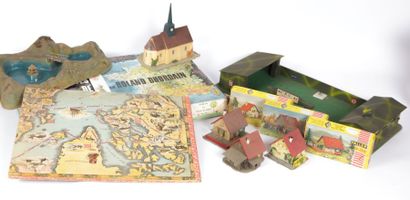 null Lot de jeux et jouets comprenant Le grand jeux des routes de France - une carte...